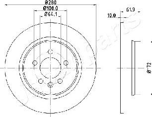 Japanparts DP-426 - Disque de frein cwaw.fr