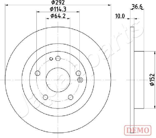 Japanparts DP-427C - Disque de frein cwaw.fr