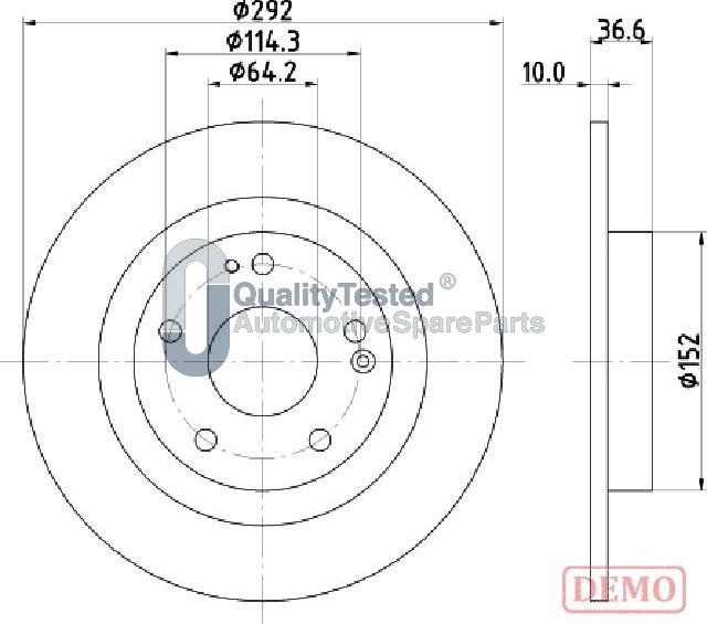 Japanparts DP427JM - Disque de frein cwaw.fr