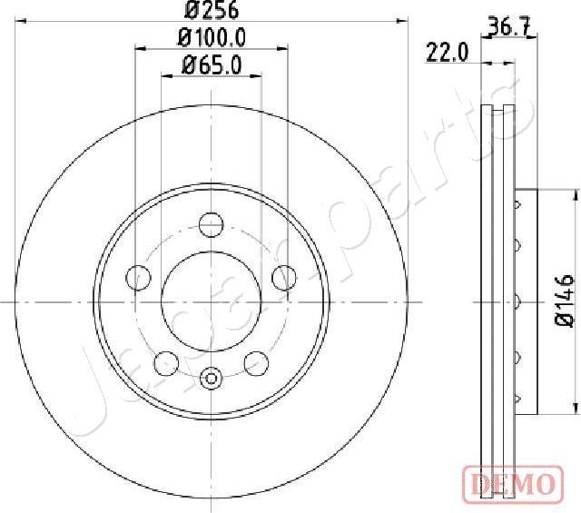 Japanparts DP-0904C - Disque de frein cwaw.fr