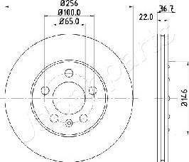 Japanparts DP-0904 - Disque de frein cwaw.fr