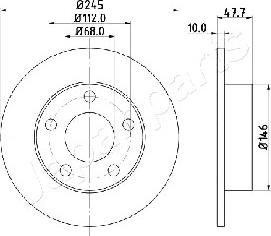 Japanparts DP-0905 - Disque de frein cwaw.fr