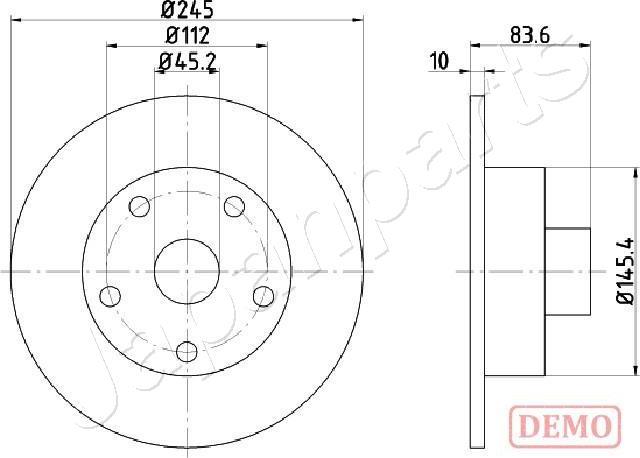 Japanparts DP-0906C - Disque de frein cwaw.fr