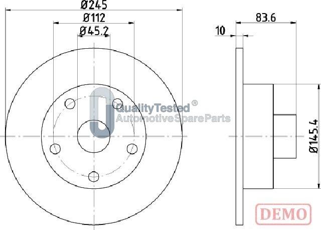 Japanparts DP0906JM - Disque de frein cwaw.fr