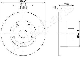 Japanparts DP-0906 - Disque de frein cwaw.fr