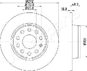 Japanparts DP-0901 - Disque de frein cwaw.fr