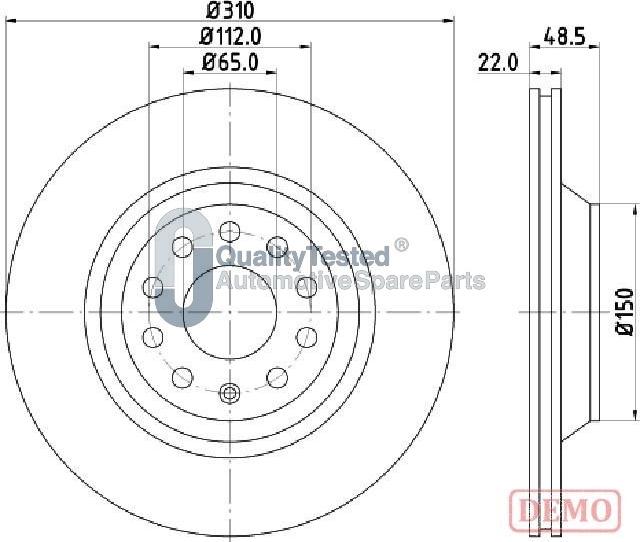 Japanparts DP0903JM - Disque de frein cwaw.fr