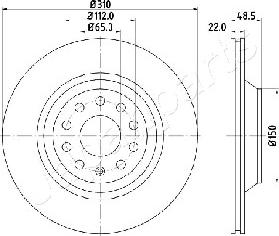 Japanparts DP-0903 - Disque de frein cwaw.fr