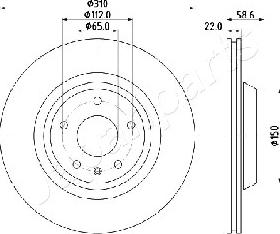 Japanparts DP-0919 - Disque de frein cwaw.fr