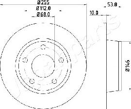 Japanparts DP-0914 - Disque de frein cwaw.fr