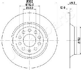 Japanparts DP-0915 - Disque de frein cwaw.fr