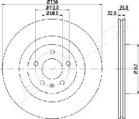 Japanparts DP-0911 - Disque de frein cwaw.fr