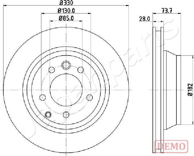 Japanparts DP-0918C - Disque de frein cwaw.fr