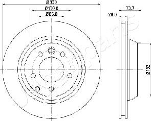 Japanparts DP-0918 - Disque de frein cwaw.fr