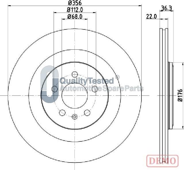 Japanparts DP0917JM - Disque de frein cwaw.fr