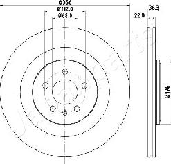 Japanparts DP-0917 - Disque de frein cwaw.fr