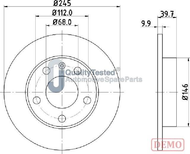 Japanparts DP0929JM - Disque de frein cwaw.fr