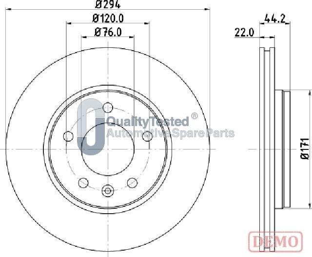 Japanparts DP0925JM - Disque de frein cwaw.fr