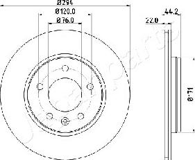 Japanparts DP-0925 - Disque de frein cwaw.fr