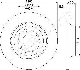 Japanparts DP-0920 - Disque de frein cwaw.fr