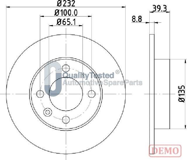 Japanparts DP0921JM - Disque de frein cwaw.fr