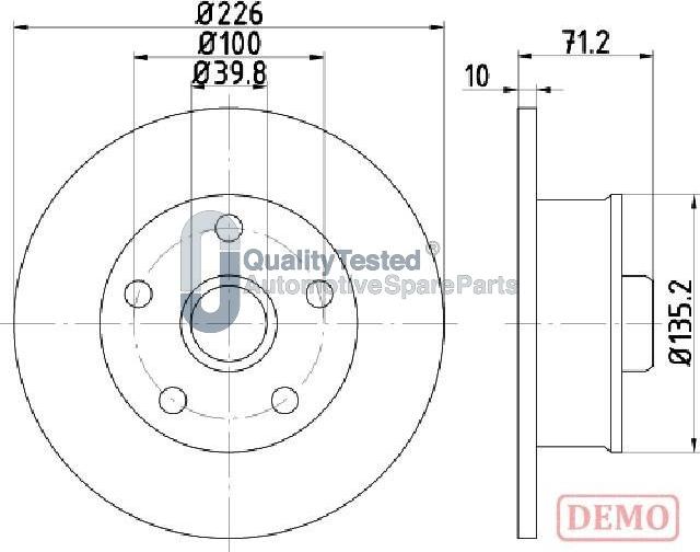 Japanparts DP0923JM - Disque de frein cwaw.fr