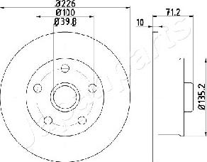 Japanparts DP-0923 - Disque de frein cwaw.fr