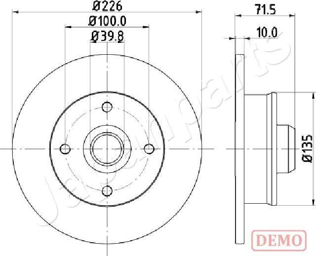 Japanparts DP-0922C - Disque de frein cwaw.fr