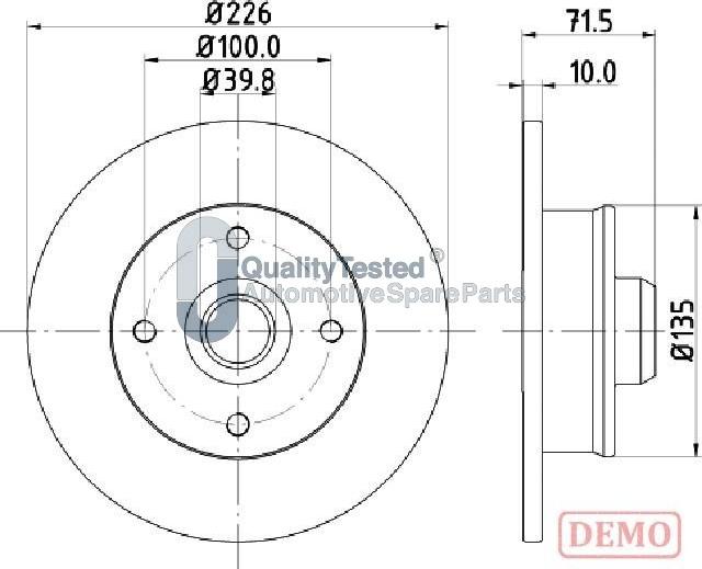 Japanparts DP0922JM - Disque de frein cwaw.fr