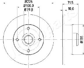 Japanparts DP-0922 - Disque de frein cwaw.fr