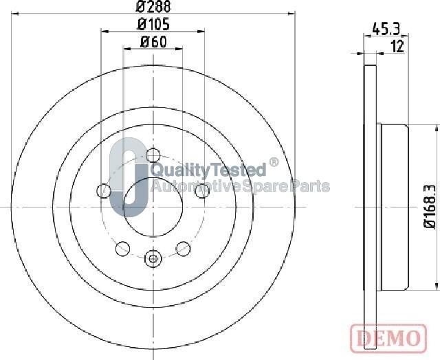 Japanparts DP0404JM - Disque de frein cwaw.fr