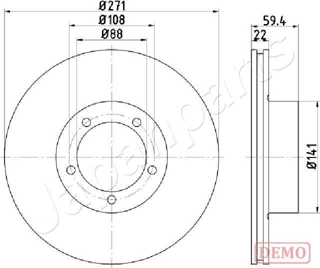 Japanparts DP-0401C - Disque de frein cwaw.fr