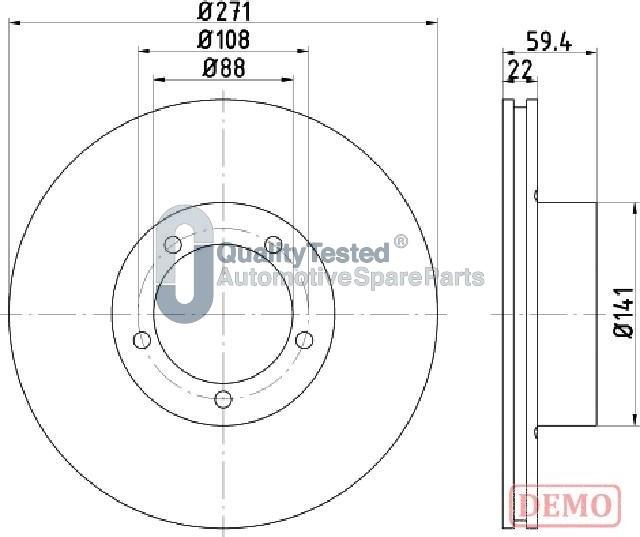 Japanparts DP0401JM - Disque de frein cwaw.fr