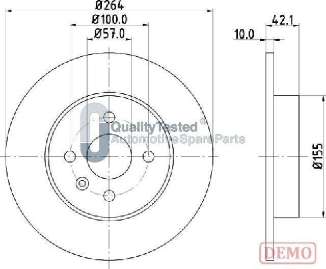 Japanparts DP0407JM - Disque de frein cwaw.fr