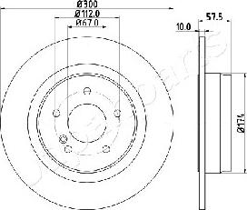 Japanparts DP-0509 - Disque de frein cwaw.fr