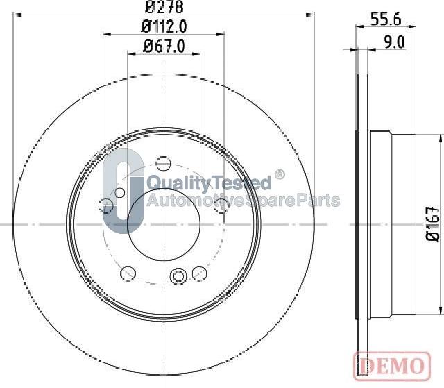 Japanparts DP0505JM - Disque de frein cwaw.fr