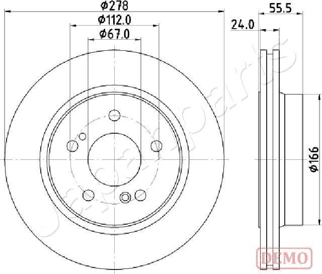 Japanparts DP-0506C - Disque de frein cwaw.fr