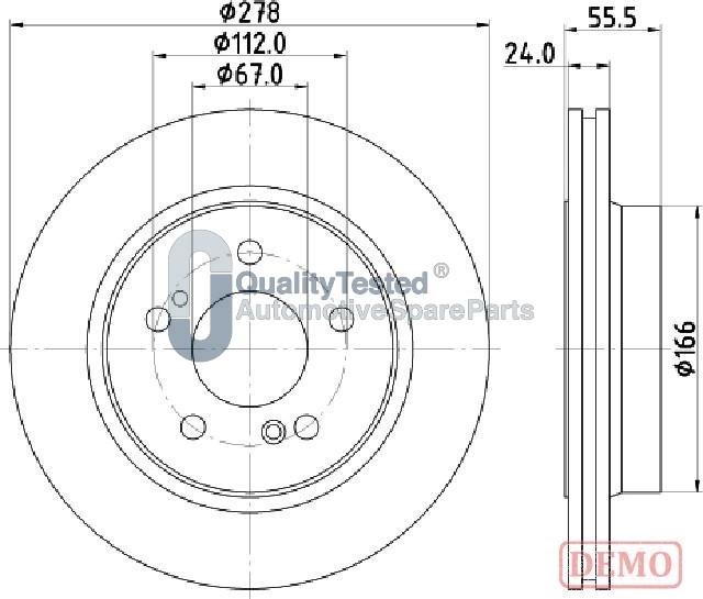 Japanparts DP0506JM - Disque de frein cwaw.fr