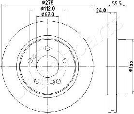 Japanparts DP-0506 - Disque de frein cwaw.fr