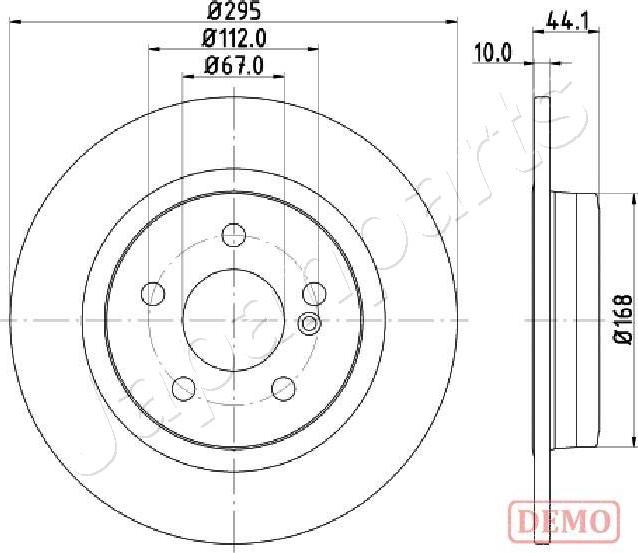 Japanparts DP-0503C - Disque de frein cwaw.fr