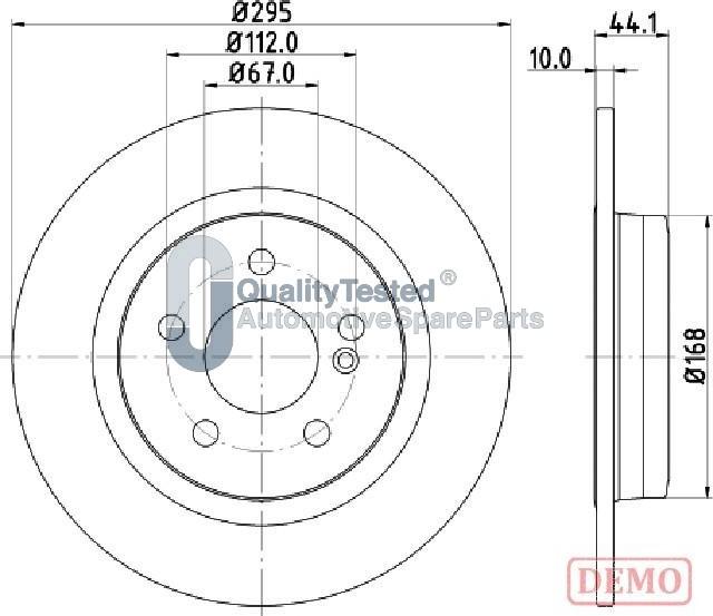 Japanparts DP0503JM - Disque de frein cwaw.fr