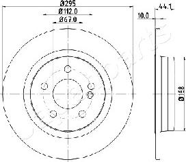 Japanparts DP-0503 - Disque de frein cwaw.fr