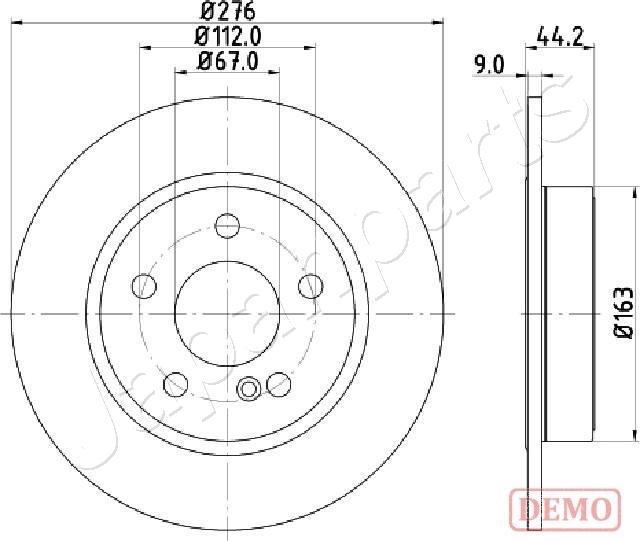 Japanparts DP-0502C - Disque de frein cwaw.fr