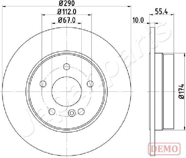 Japanparts DP-0507C - Disque de frein cwaw.fr