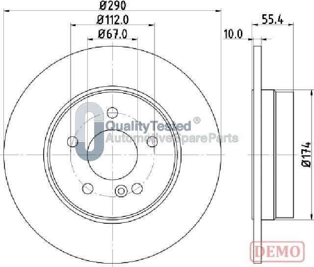 Japanparts DP0507JM - Disque de frein cwaw.fr