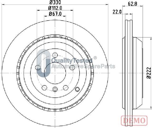 Japanparts DP0519JM - Disque de frein cwaw.fr