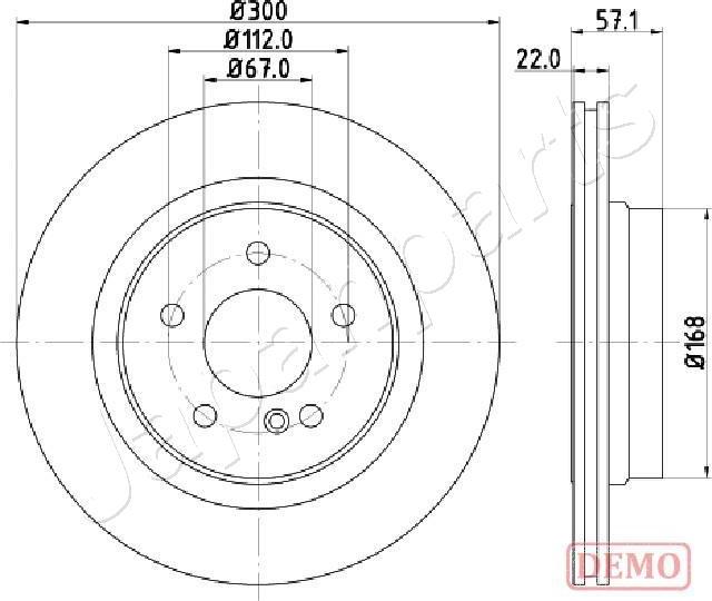 Japanparts DP-0510C - Disque de frein cwaw.fr