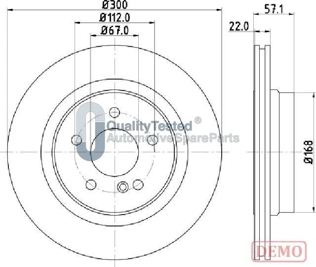 Japanparts DP0510JM - Disque de frein cwaw.fr