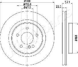 Japanparts DP-0510 - Disque de frein cwaw.fr