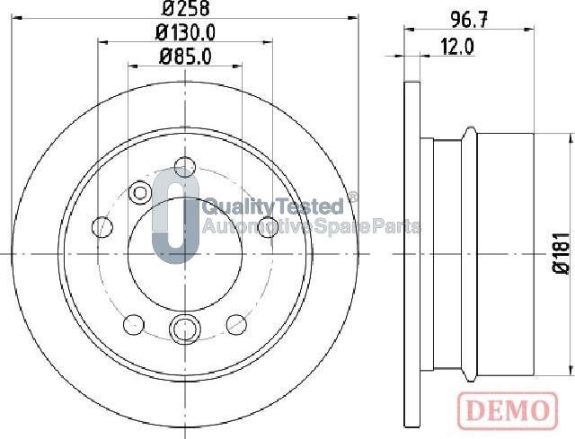 Japanparts DP0518JM - Disque de frein cwaw.fr